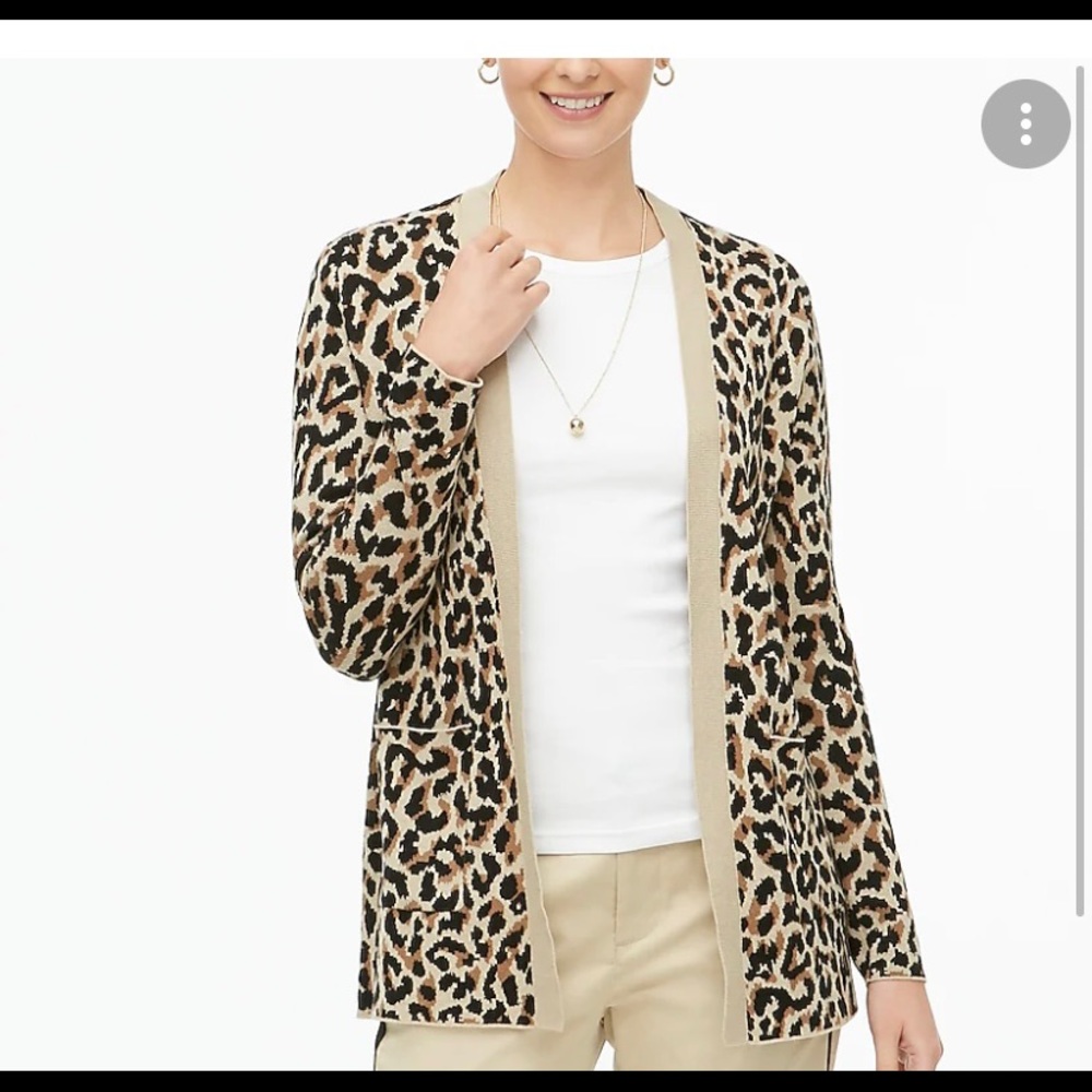 J Crew woman’s leopard cardigan size XXS